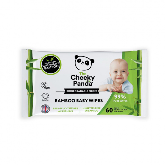 Cheeky Panda, vlhčené obrúsky pre deti 64 ks