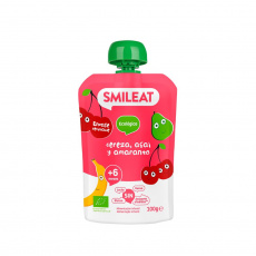 Smileat, BIO Mousse s bio čerešňami, acai a amarantom, 100g