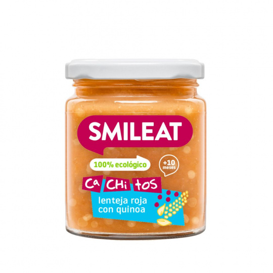 Smileat, BIO Dóza s bio malými kúskami šošovice a quinoa, 230g