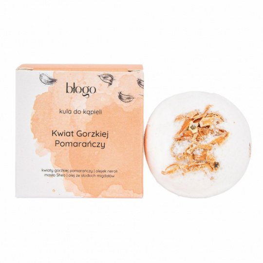 Błogo, Bomba do kúpeľa Bitter Orange Flower, 65 g