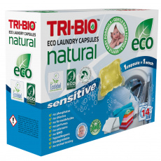 TRI-BIO, kapsuly na bielizeň Natural eco Sensitive, 14 kusov