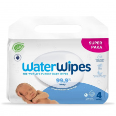 WaterWipes, BIO, vlhčené obrúsky, 60 ks x 4