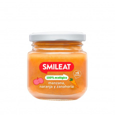 Smileat, BIO Dezert s bio jablkami, mrkvou a pomarančom, 130g