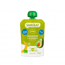 Smileat, BIO Mousse s bio ovocím a avokádom, 100g