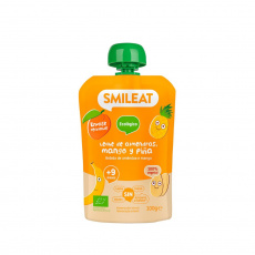 Smileat, BIO Mousse s bio mandľami, mangom a ananásom, 100g