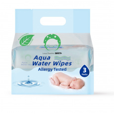 Luna Bambini, Aqua Water Wipes, 3x60 ks., tesný uzáver