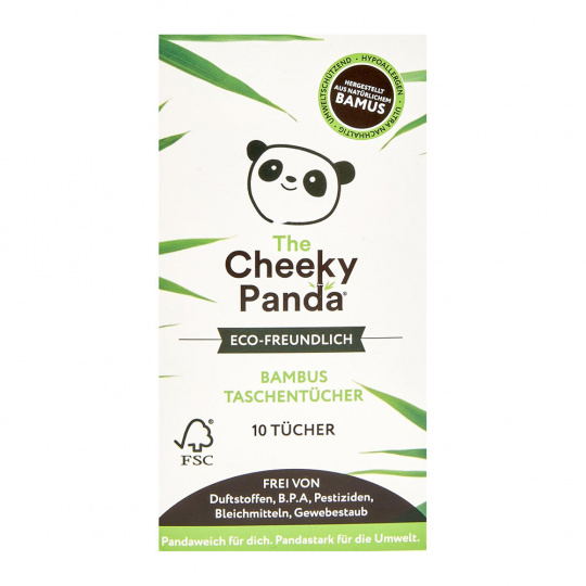 Cheeky Panda, vreckové vreckovky, 10 ks. Doručená pošta