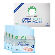 Luna Bambini, Aqua Water Wipes, 3x60 ks., pevný obal, kartón, 4 balenia