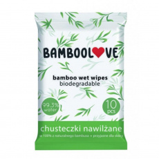 BAMBOOLOVE, Bambusové vlhčené obrúsky, 10 ks