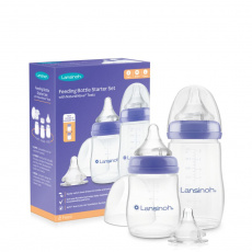 Lansinoh, Starter Set - Fľaštičky na kŕmenie NaturalWave s bradavkami, 160 ml + 240 ml