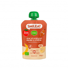 Smileat, BIO Mousse s bio mandľami, kakaom a jahodami, 100g